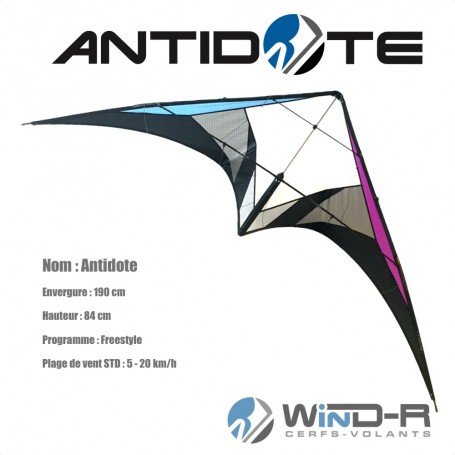 Cerf-volant Antidote / freestyle stunt kite / Richard Debray / WinD-R