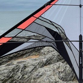 Gaze Noire 160cm / 50 cm - Tissu ventilé