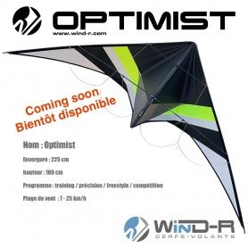 Optimist, cerf-volant acrobatique, freestyle team, précision, Richard Debray, wind-r