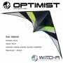 Optimist, cerf-volant acrobatique, freestyle team, précision, Richard Debray, wind-r